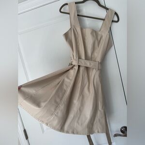 Anthropologie Cream Mini Dress